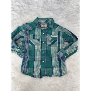 Vintage Lucky Brand Boys Sz. 4 Western Pearl Snap Button Down. Adorable